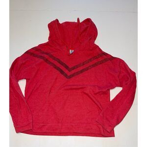 Atlanta Falcons Red Pullover Hoodie Sweatshirt NFL Team Apparel‎ Women's Large
